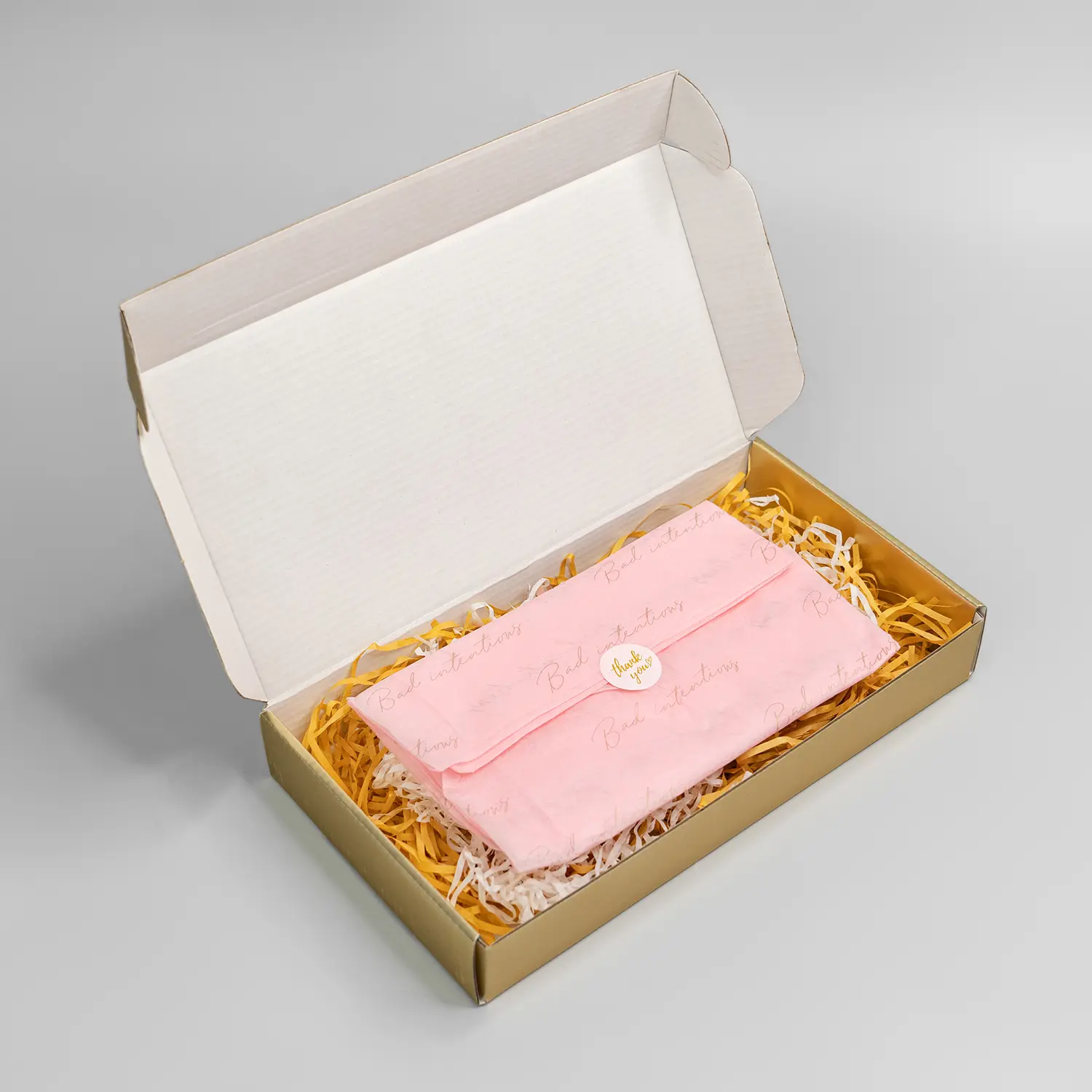 Luxury gold express courier paper box with custom logo