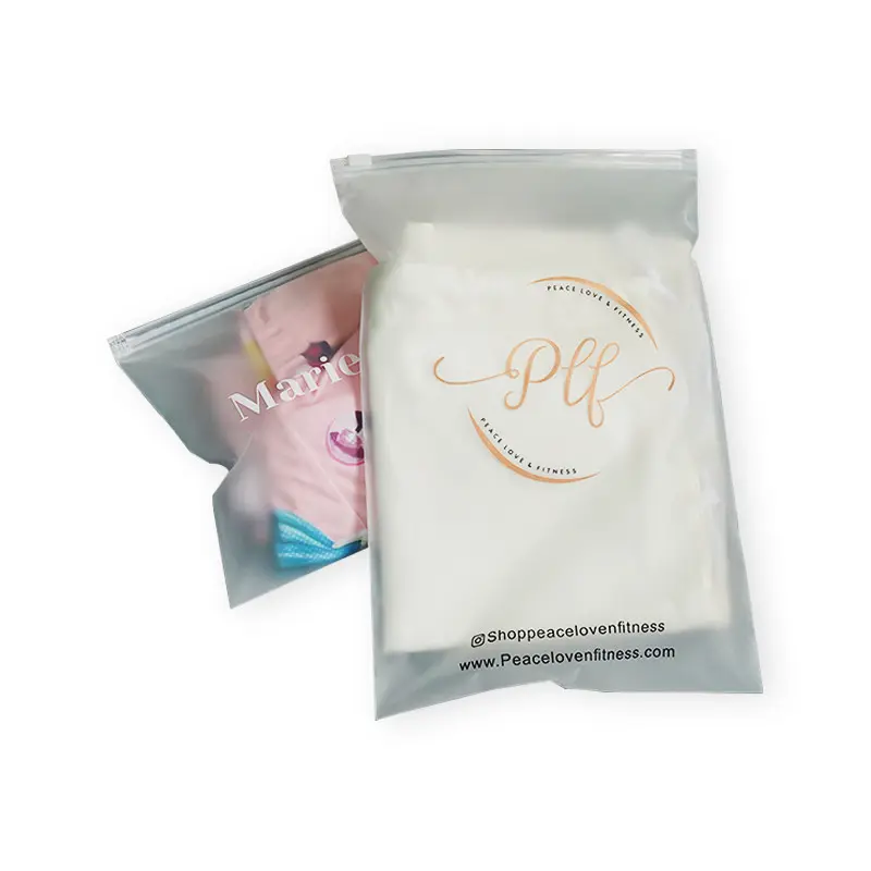 poly zip lock clothes packing bags