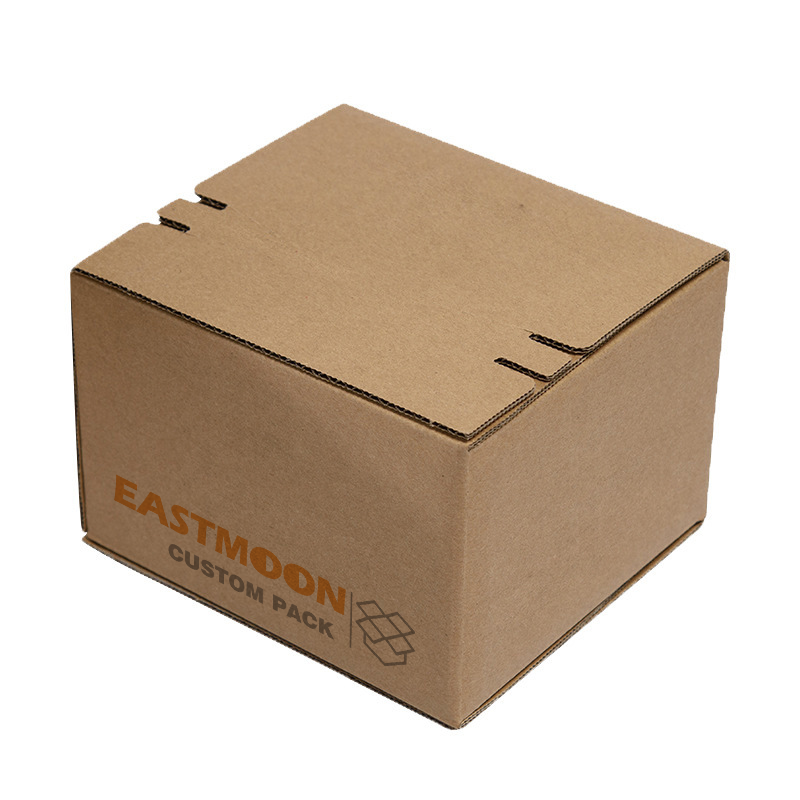 custom kraft brown corrugated paper shipping box