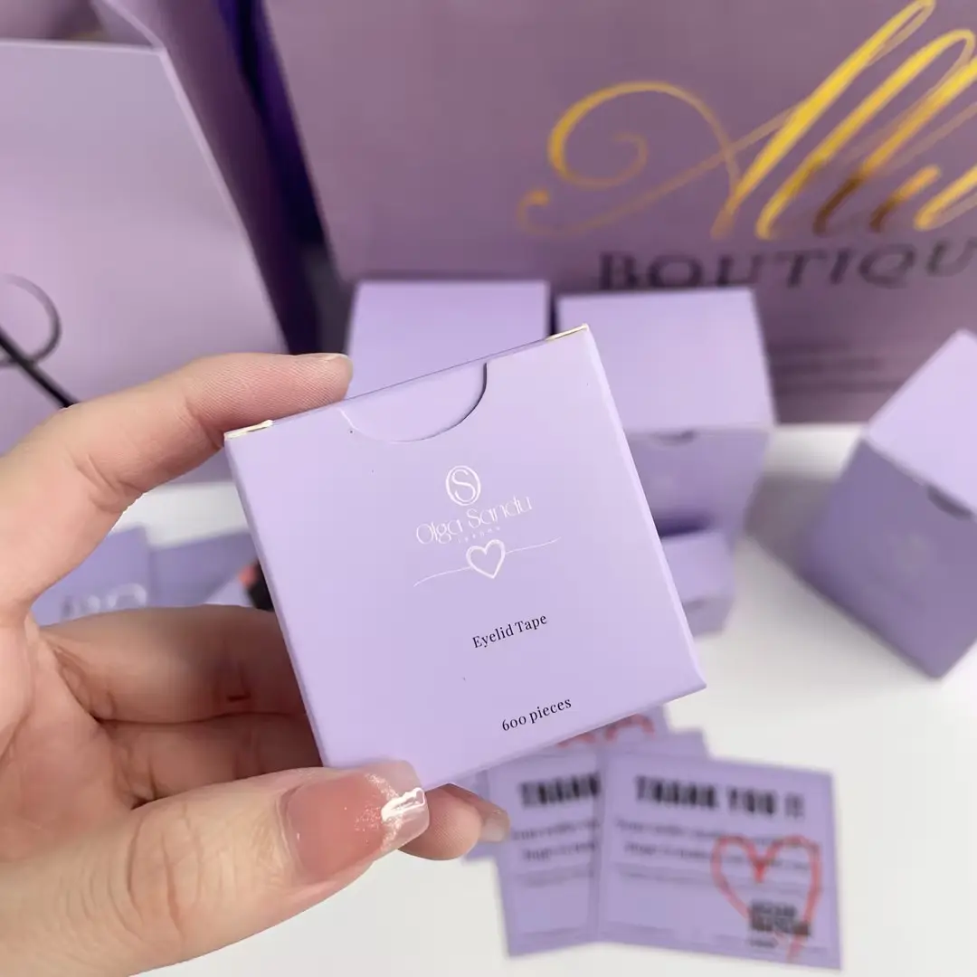 Wholesale luxury purple paperboard boxes with custom logo