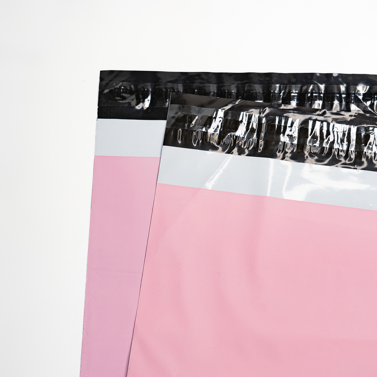 Matte pink poly mailer express shipping bags with logo custom