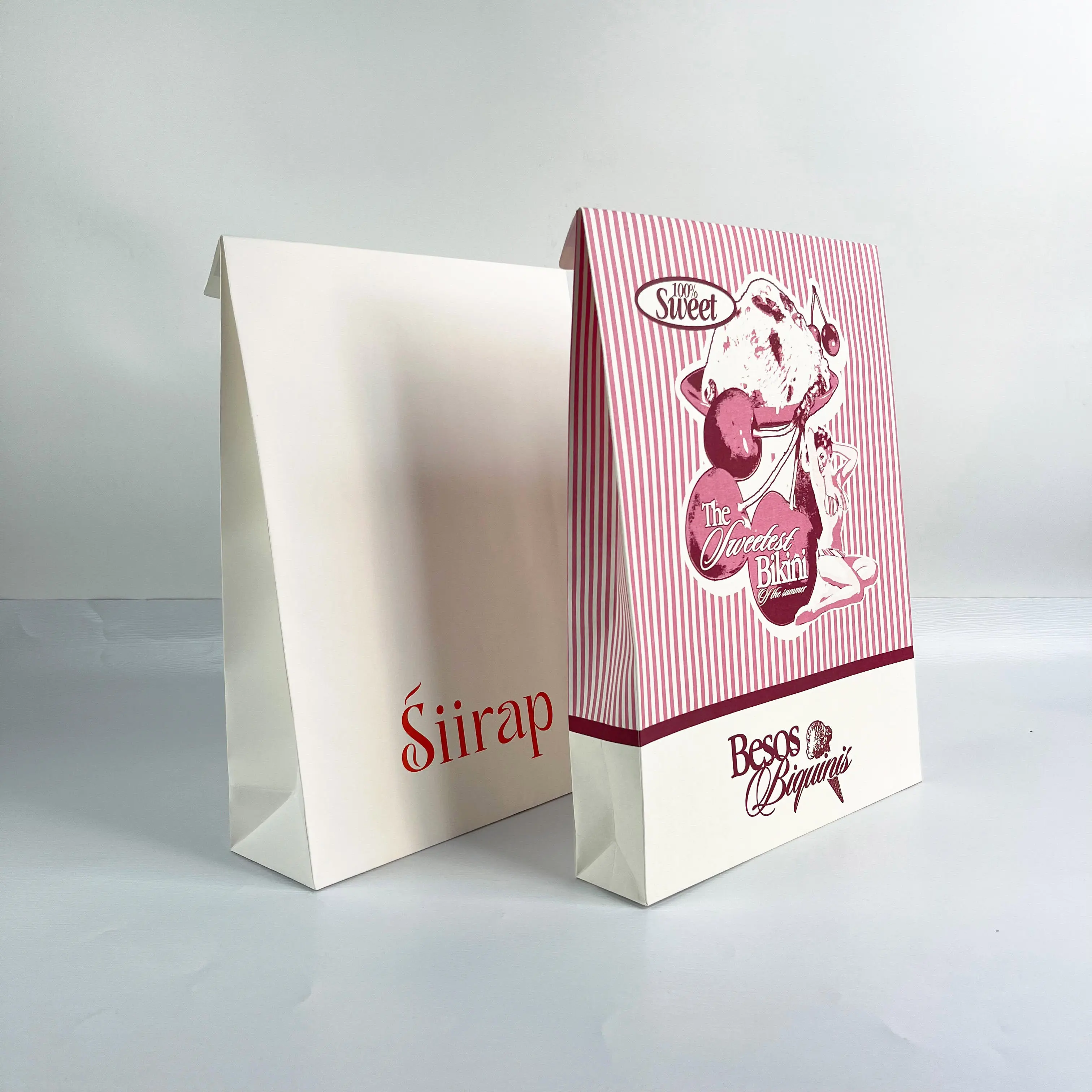 Customized logo white kraft shipping envelopes for clothing packaging