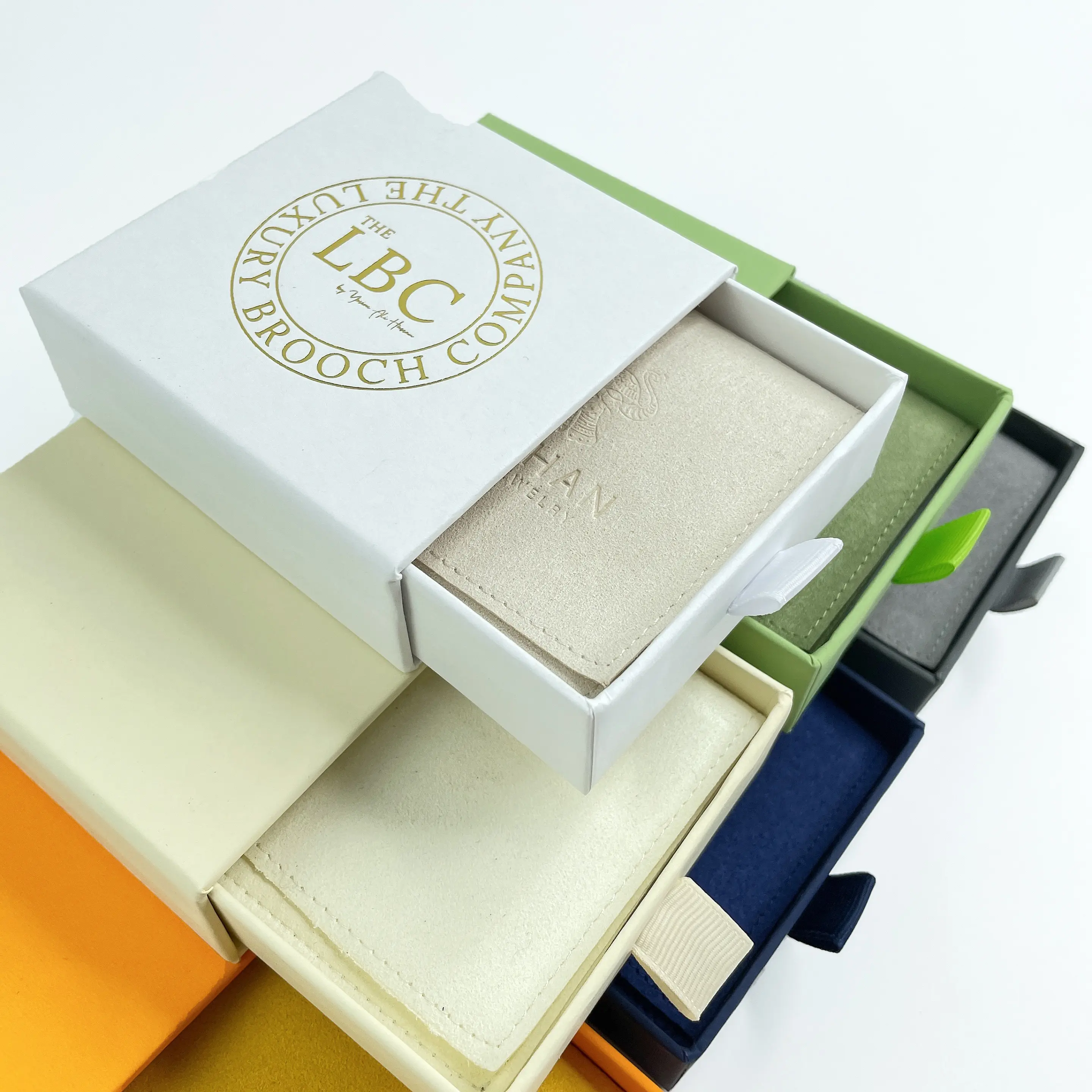 Cardboard Drawer Sliding Necklace Earring Bracelet Ring custom gift paper packaging Jewelry Box