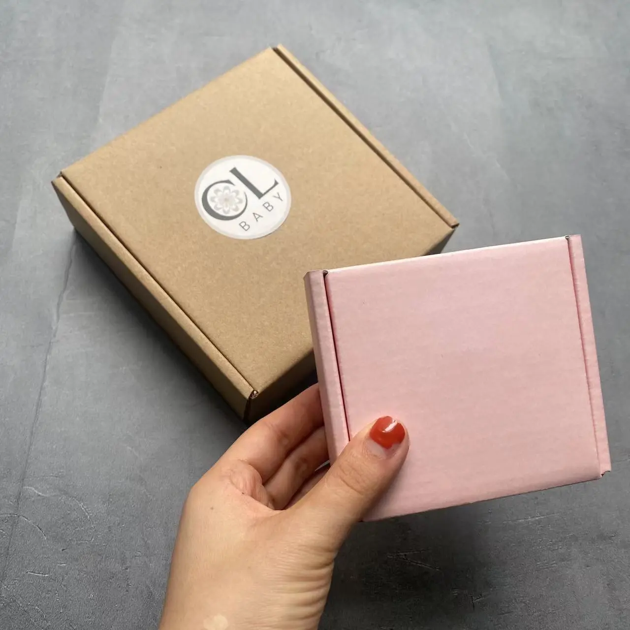 custom kraft brown corrugated paper shipping box